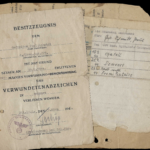 Wound Badge in Black Document & Combat-Day Records – Grenadier-Regiment 225 - Vosges, France 1944