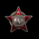 WWII Soviet Order of the Red Star – Screwback Example No. #2026552