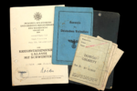 WWII Deutschen Volksliste Ausweis & KVK2 with Swords Award Doc – Sonderführer (Z) - 258. Infanterie-Division