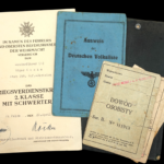 WWII Deutschen Volksliste Ausweis & KVK2 with Swords Award Doc – Sonderführer (Z) - 258. Infanterie-Division