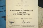 WWII Deutschen Volksliste Ausweis & KVK2 with Swords Award Doc – Sonderführer (Z) - 258. Infanterie-Division - Image 2