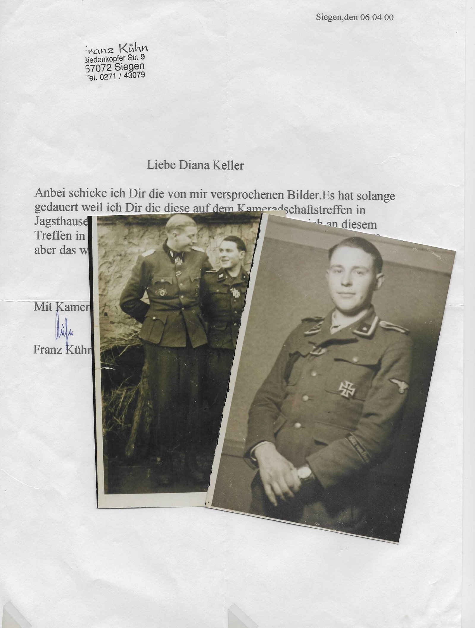 Document_2026-05-29_113239 Franz Kühn – 17. SS-Panzergrenadier-Division “Götz von Berlichingen” - Most Succesful Sniper of GvB (!) – Scharfschützenabzeichen in Gold - Image 1
