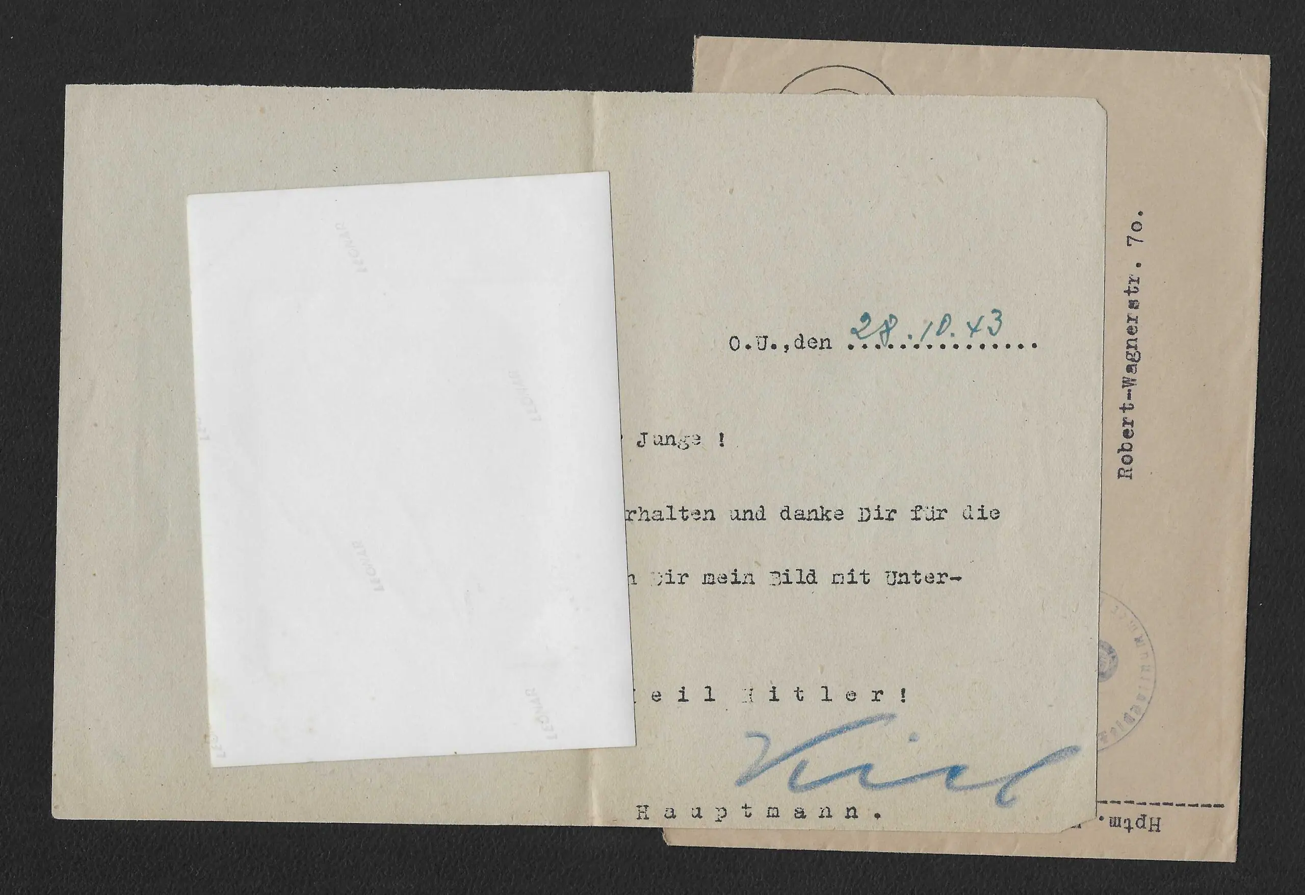 Johannes Kiel - Zerstörergeschwader 26 “Horst Wessel” - Wartime Signed (KIA) - Image 2