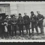 Photograph of Flemish Volunteers in winter gear of the SS-Freiwilligen-Legion “Flandern”