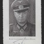Wartime Signed Postcard of Ritterkreuzträger Generalleutnant Eugen-Heinrich Bleyer