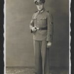 Studioportrait Early Küstenartillerie Soldier with Sleeve Badge