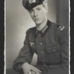 Studioportrait Wehrmacht Soldier wearing "Unteroffiziersschule" Shoulderboards