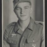 Studioportrait Wehrmacht Soldier wearing HJ/RAD Tinnies & Badge