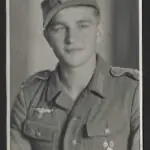 Studioportrait Wehrmacht Soldier wearing HJ/RAD Tinnies & Badge