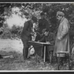 WWII German Press Photo – Artillery Command Post in the Normandy Bocage – Dated 29.06.1944