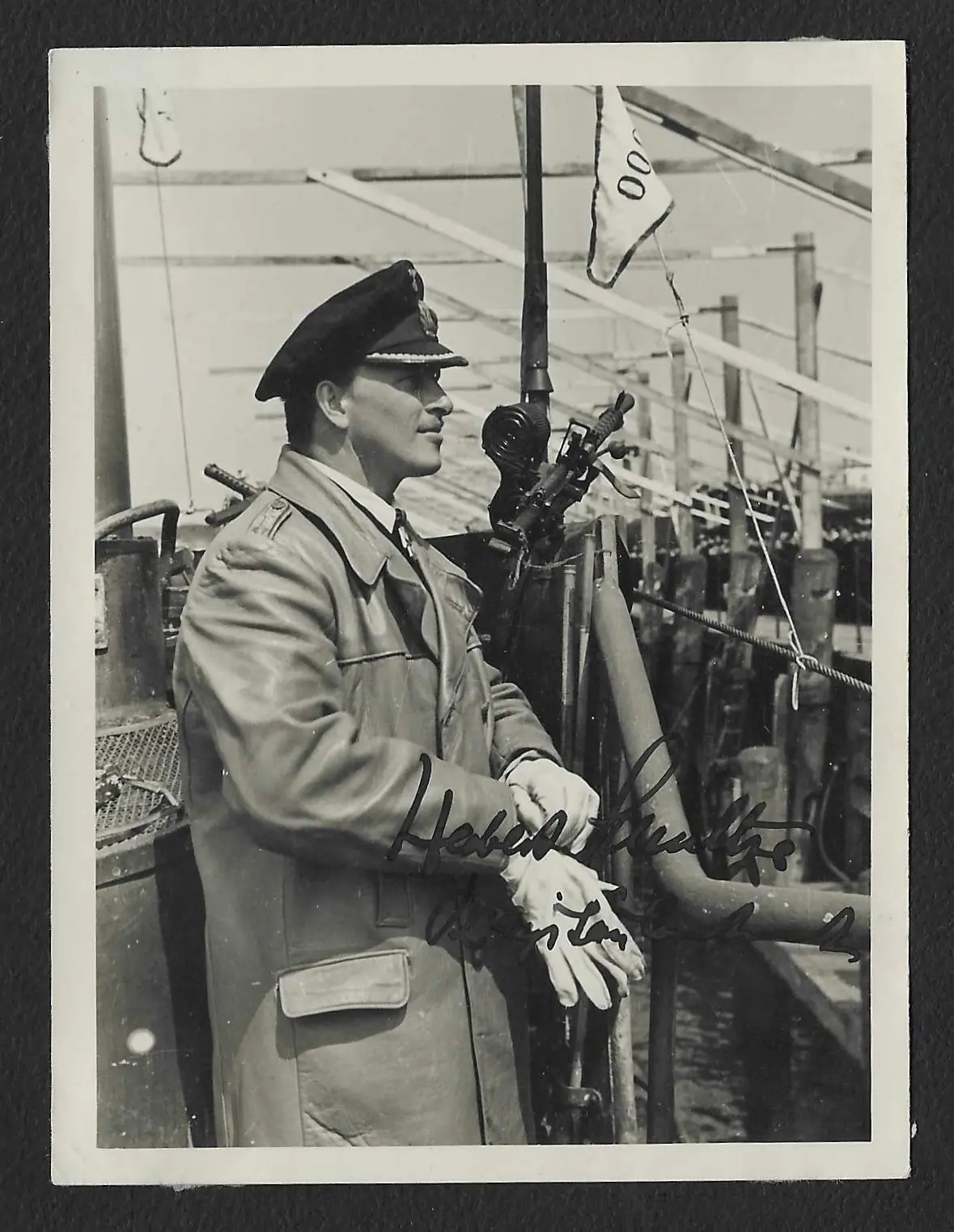 Herbert Schultze – Kommandant of U-Boot “U-48” (Eichenlaub) - Wartime Signed - Image 1