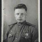Soviet Officer Portrait – Captain Petro M. Ryabenko – Red Star Recipient, Communications Battalion Commander