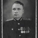 Soviet Officer Portrait – Lieutenant Colonel Andrei A. Mikhailenko – Red Star Recipient – 1413th Anti-Tank Artillery Regiment