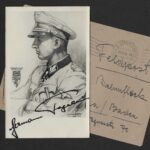 RARE SS-Oberführer Hermann Fegelein Wartime Signature with Original Feldpost Envelope