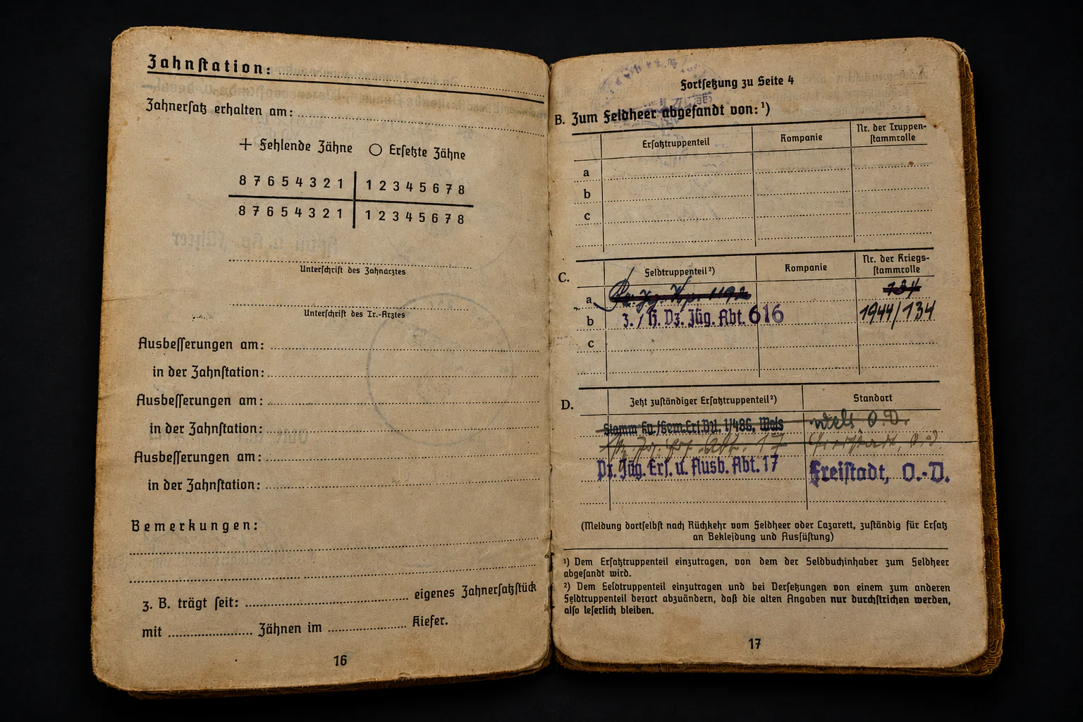 WH Soldbuch to Heeres-Panzerjäger-Abteilung 616 (Jagdpanther Unit) – Ostpreußen 1945 - Image 7
