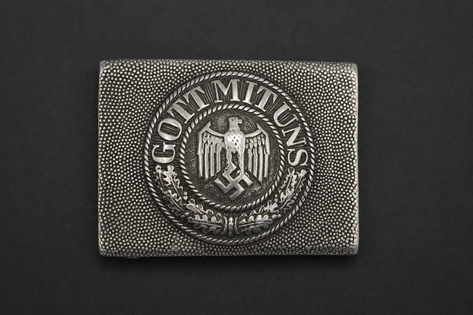 Image 15 jun 2026, 10_21_45 Wehrmacht Heer Aluminium Belt Buckle – “Gott Mit Uns” - Image 1