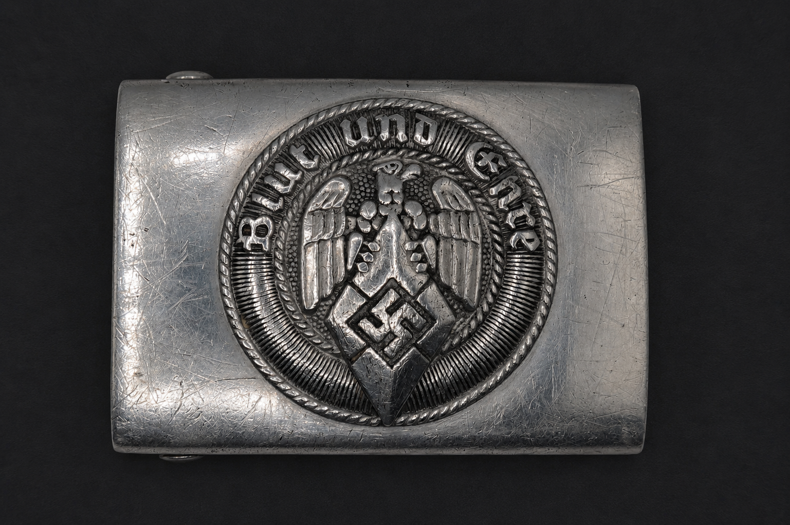 Image 15 jun 2026, 10_33_33 Hitlerjugend Aluminium Belt Buckle by Wilhelm Schröder & Co. (RZM M4/46) - Image 1
