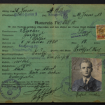 Rare 1937 East Prussia–Free City of Danzig Border Travel Permit (Ausweis) with Photo – Königsberg Issued