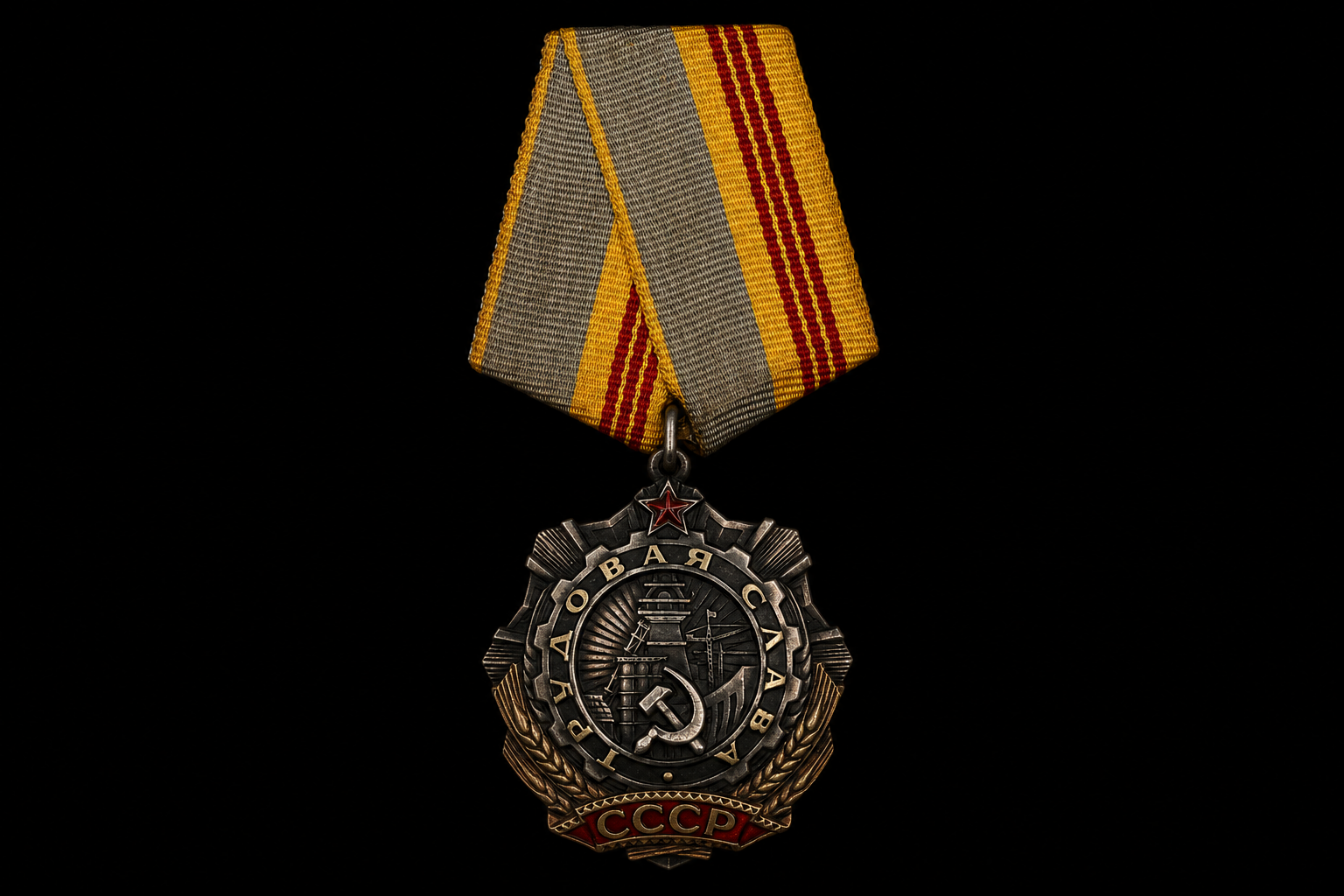 Image 16 jun 2026, 22_10_09 Soviet USSR Order of Labor Glory 3rd Class (Трудовая Слава) – Numbered Example #345701 – Mint Marked - Image 1