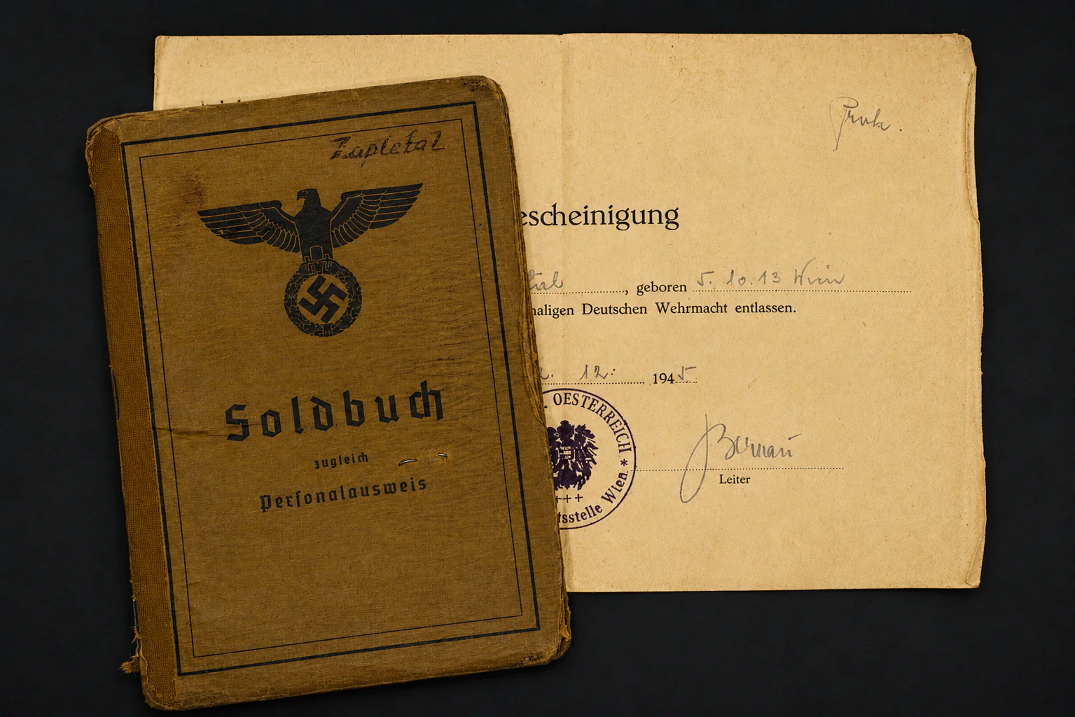 WH Soldbuch to Heeres-Panzerjäger-Abteilung 616 (Jagdpanther Unit) – Ostpreußen 1945 - Image 10