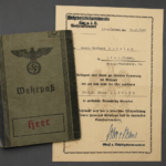 Panzer Officer Wehrpass – Panther & Tiger Trained – Panzer-Regiment 33 & 39 – KIA December 1944