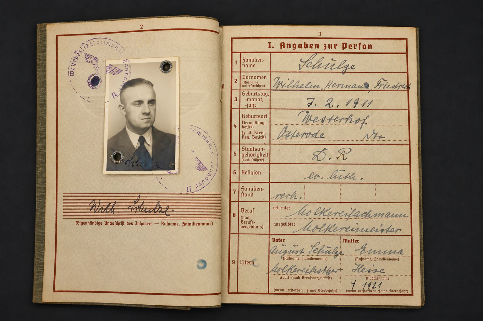 Wehrpass – Unteroffizier in Kraftfahr-Kp. 222 & Sturmgeschütz-Brigade 300 – KBA in Bronze in March 1945! - Image 3