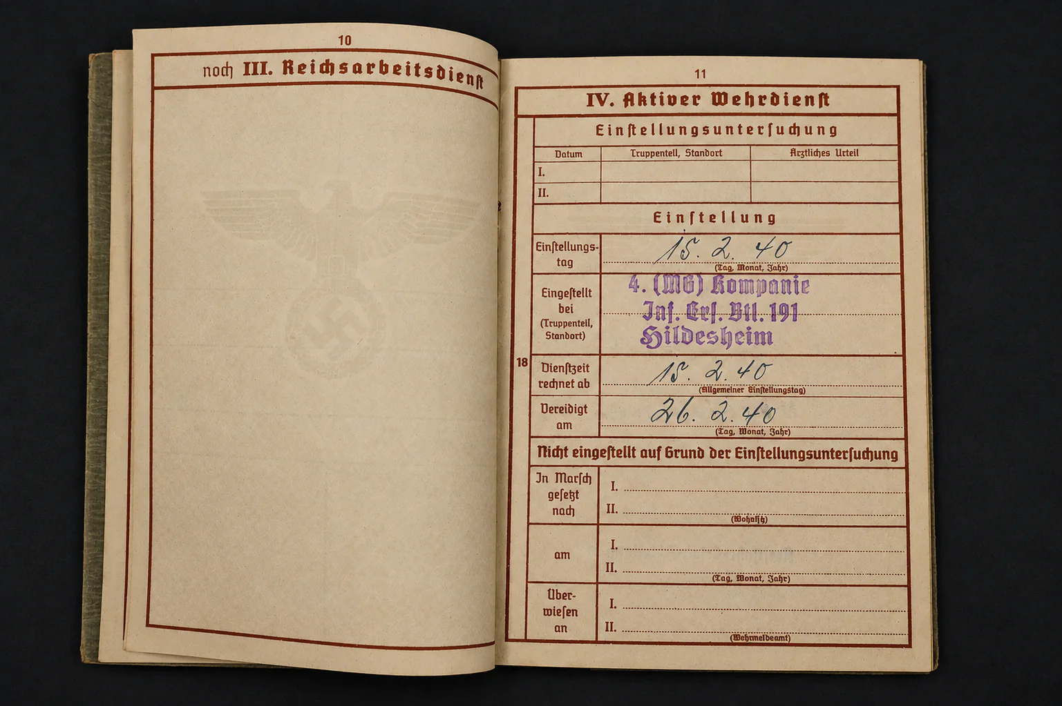 Wehrpass – Unteroffizier in Kraftfahr-Kp. 222 & Sturmgeschütz-Brigade 300 – KBA in Bronze in March 1945! - Image 5