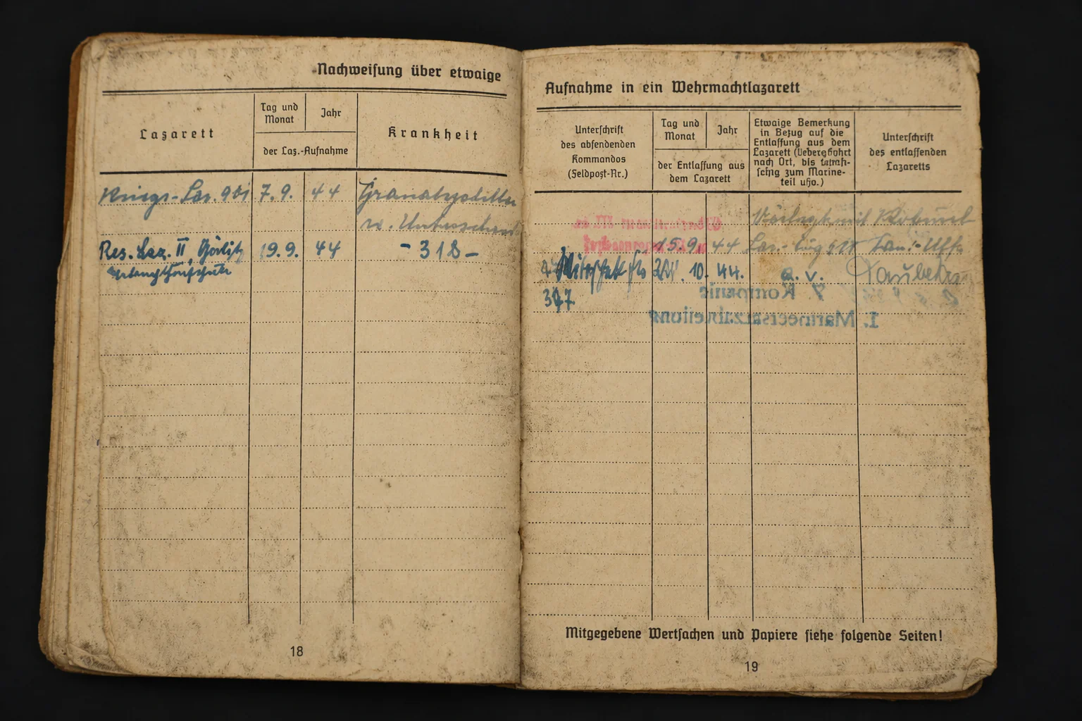 Kriegsmarine Soldbuch – Oberbootsmann – EK2, Wound Badge & Minesweeper Badge – Netzsperrflottille Nord (Norway) - Image 8