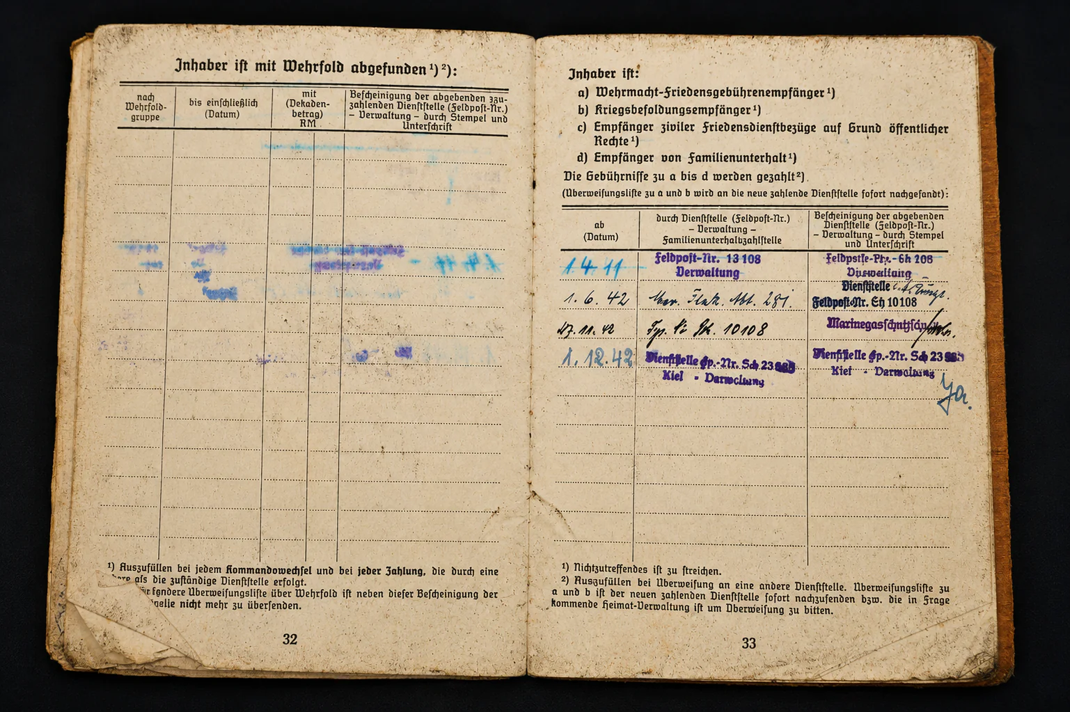 Kriegsmarine Soldbuch – Oberbootsmann – EK2, Wound Badge & Minesweeper Badge – Netzsperrflottille Nord (Norway) - Image 13