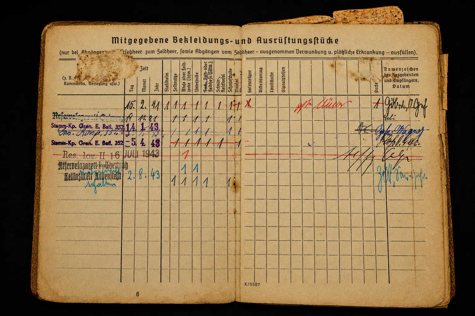 Soldbuch & Doc Grouping – Grenadier-Regiment 404 (246. Infanterie-Division) – 4 Awards (EK2, VWA, KVK2, WIO) - Image 5