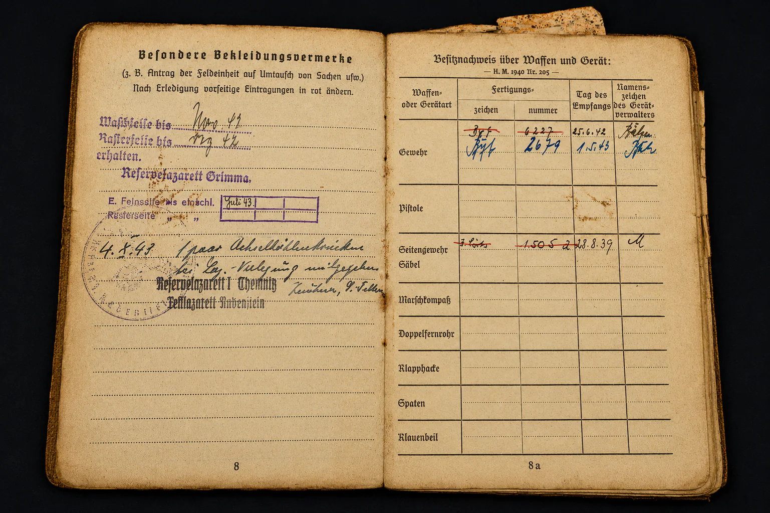 Soldbuch & Doc Grouping – Grenadier-Regiment 404 (246. Infanterie-Division) – 4 Awards (EK2, VWA, KVK2, WIO) - Image 6