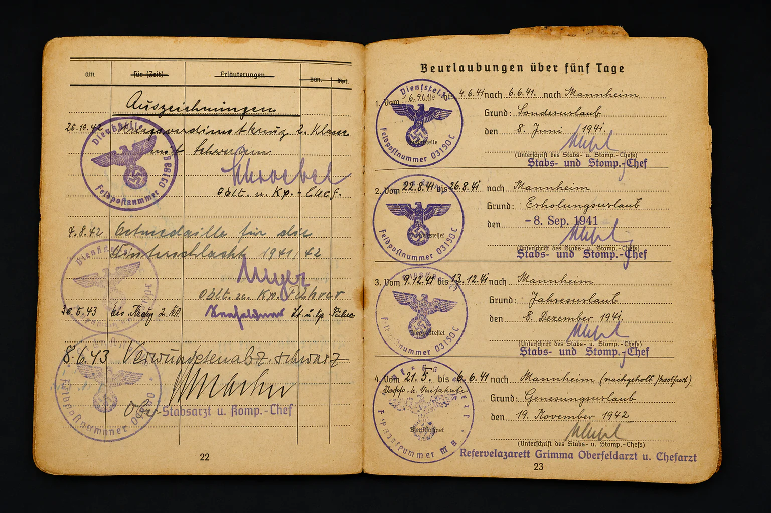 Soldbuch & Doc Grouping – Grenadier-Regiment 404 (246. Infanterie-Division) – 4 Awards (EK2, VWA, KVK2, WIO) - Image 11