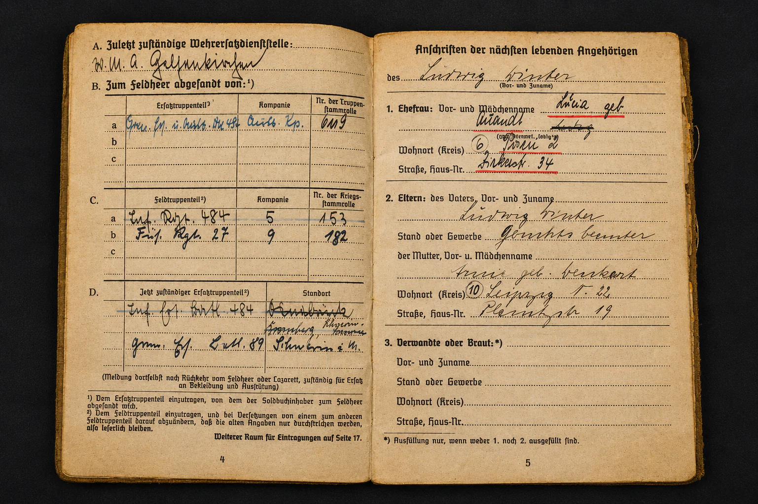 Soldbuch & Document Grouping – Füsilier-Regiment 27 (12. Volksgrenadier-Division) – Wounded in Hürtgenwald – Close Combat Day at Stolberg! - Image 5