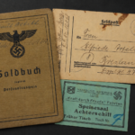 Soldbuch Obergefreiter – Nachschub-Bataillon 612 – Missing at Le Château-Charleville, August 1944 – Ostmedaille & KVK2