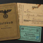 Soldbuch Obergefreiter – Nachschub-Bataillon 612 – Missing at Le Château-Charleville, August 1944 – Ostmedaille & KVK2