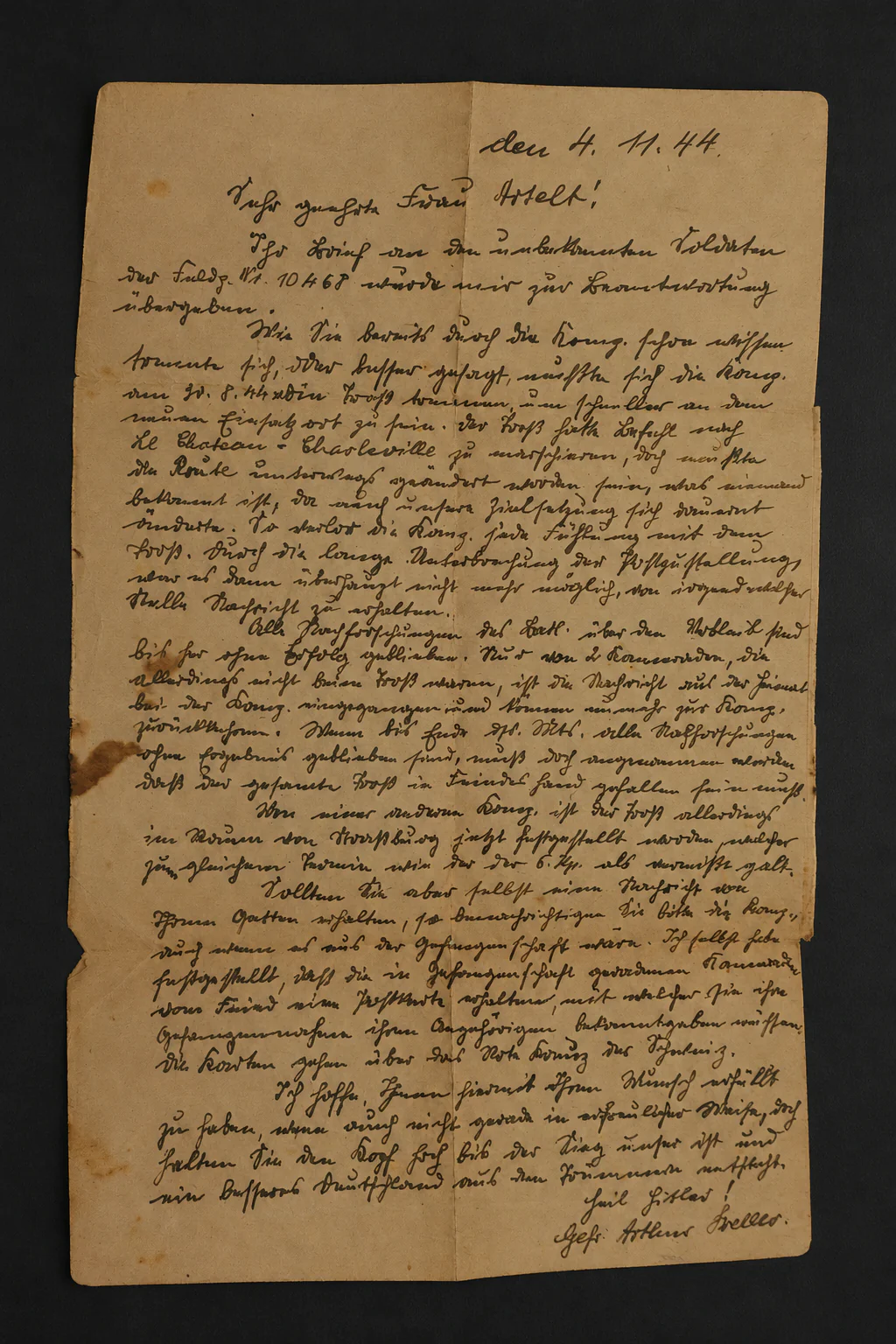 Soldbuch Obergefreiter – Nachschub-Bataillon 612 – Missing at Le Château-Charleville, August 1944 – Ostmedaille & KVK2 - Image 9