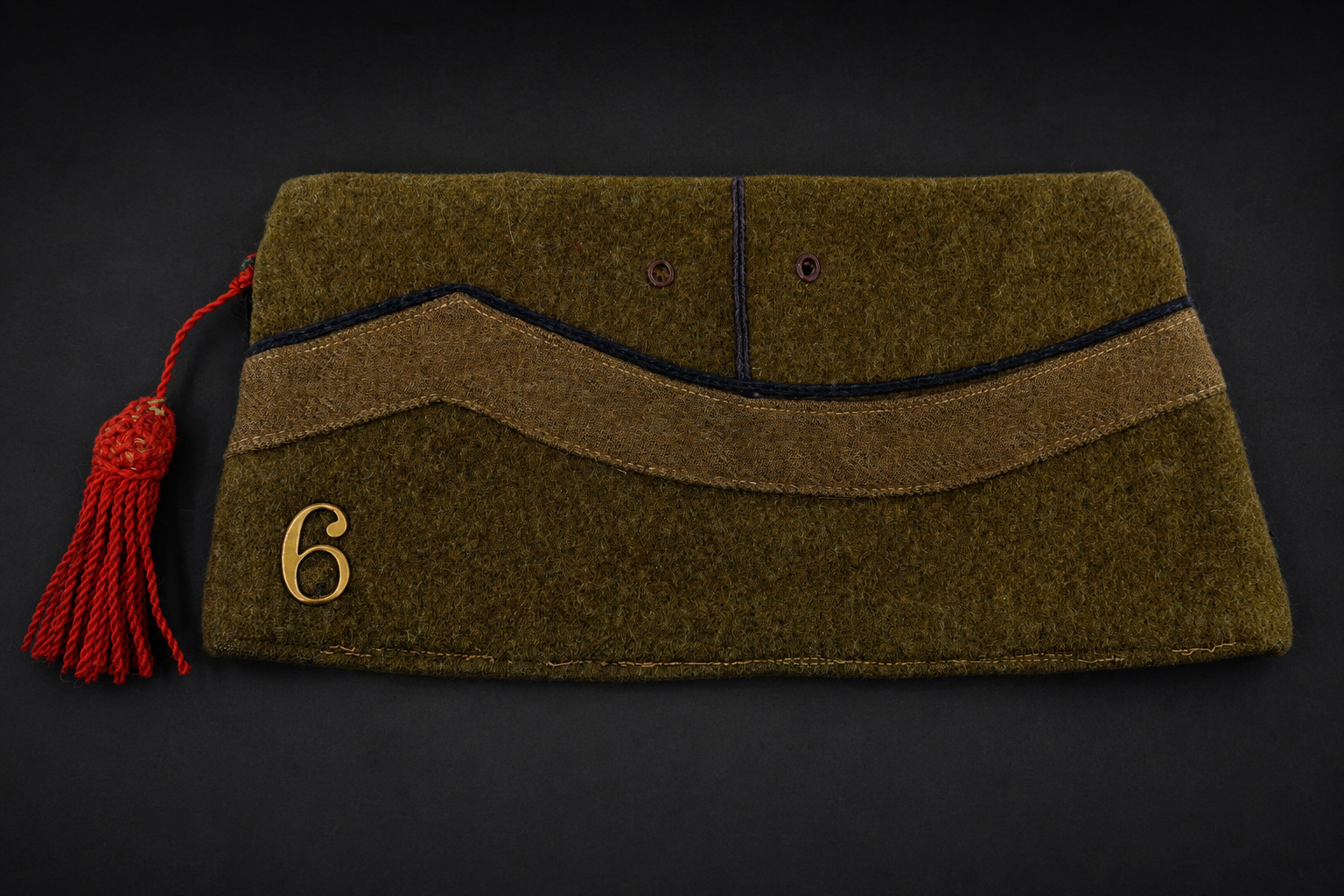 Image 8 jun 2026, 12_46_59 Belgian Army Bonnet de Police (Kwartiermuts) – 6de Linie Regiment – WWII Era - Image 1