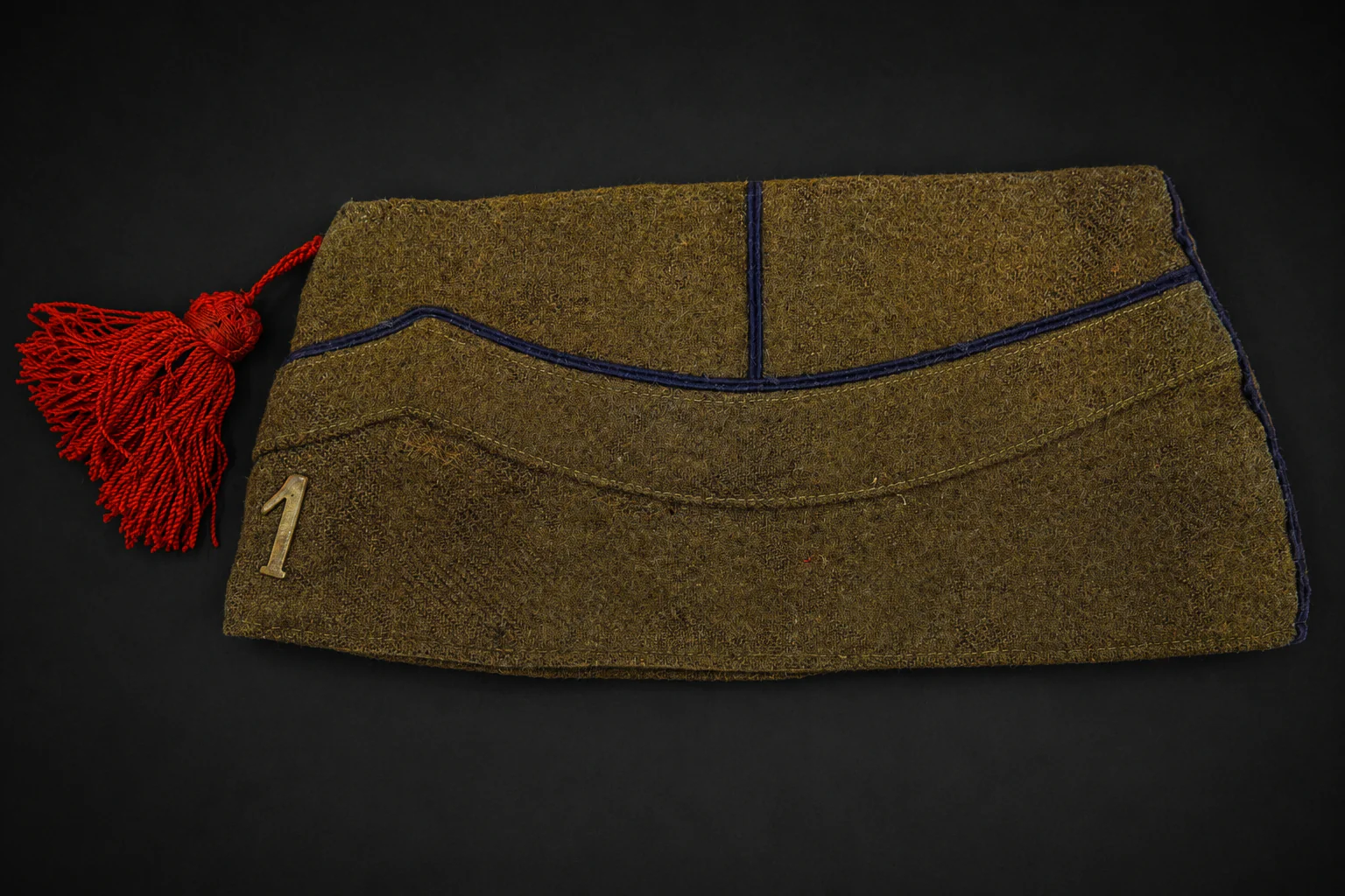 Image 8 jun 2026, 12_50_01 Original Belgian Army Bonnet de Police (Kwartiermuts) – 1ste Linie Regiment – WWII Period - Image 1