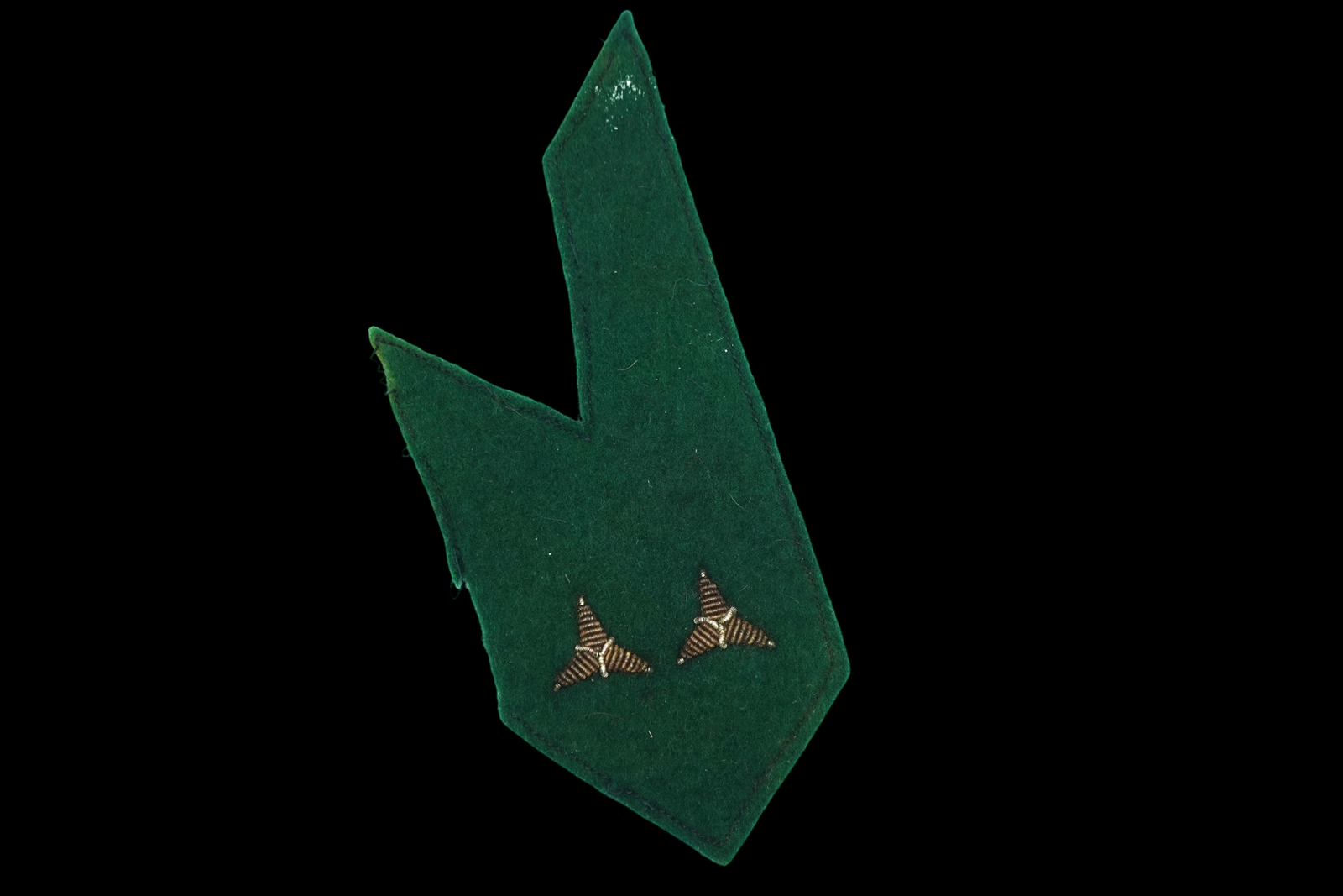 DSC01308-Photoroom RARE Early Single Collar Tab of the Zwarte Brigade (Flemish Black Brigade) - Image 1