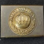 WWI Imperial German (Prussian) "GOTT MIT UNS" Enlisted Belt Buckle – M1895 Pattern