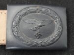 Luftwaffe EM/NCO Belt Buckle with Original Leather Tab – Berg & Nolte A.G., Lüdenscheid – 1941 - Image 4