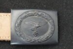 Luftwaffe EM/NCO Belt Buckle with Original Leather Tab – Berg & Nolte A.G., Lüdenscheid – 1941 - Image 3