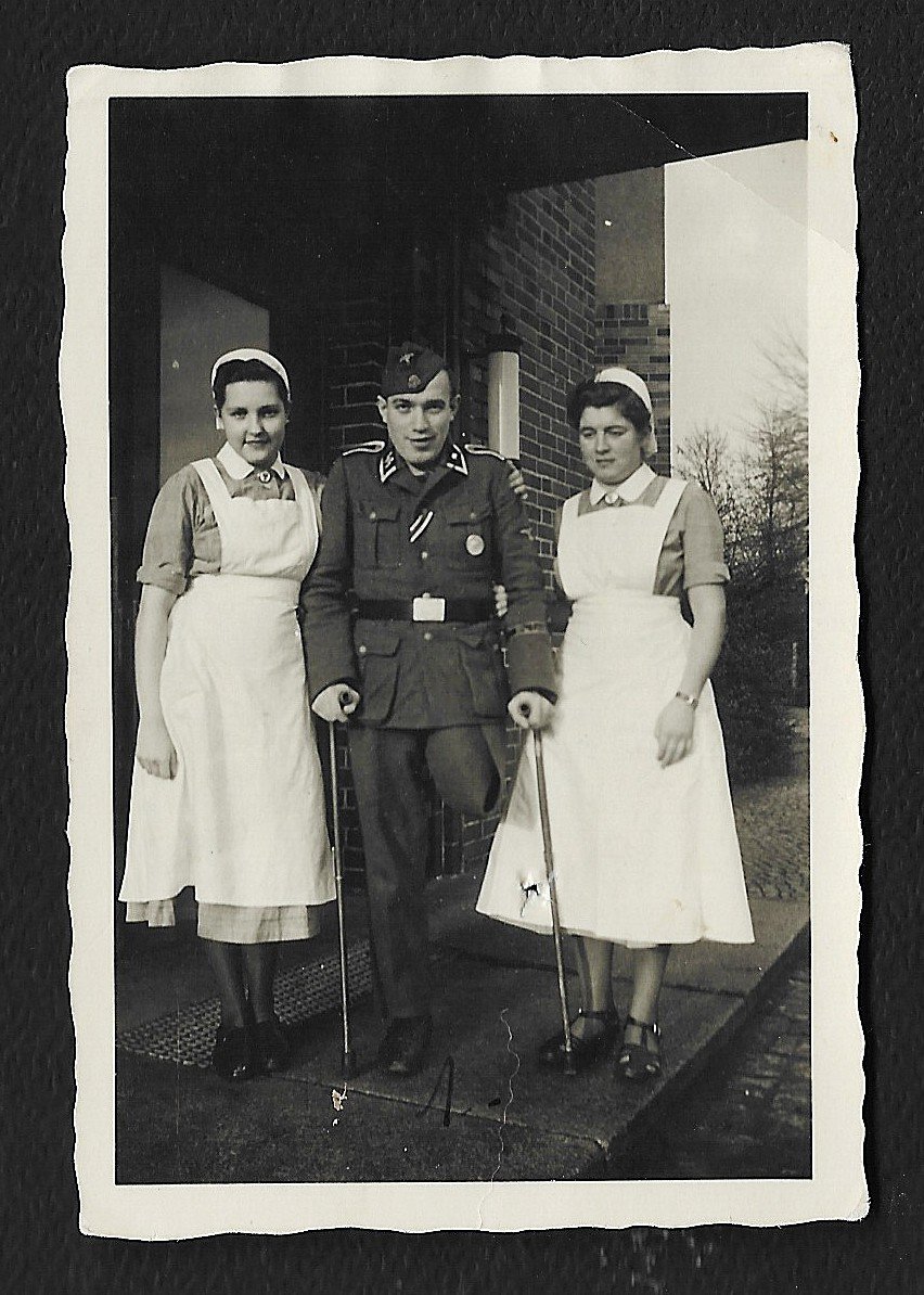 Foto_2026-07-29_170053 Flemish Waffen-SS Volunteer After Wounding – Amputee – With Two Flemish Nurses - Image 1