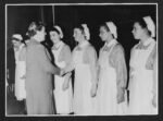 Press Photograph – Flemish Nursing Students – Occupied Belgium – WWII