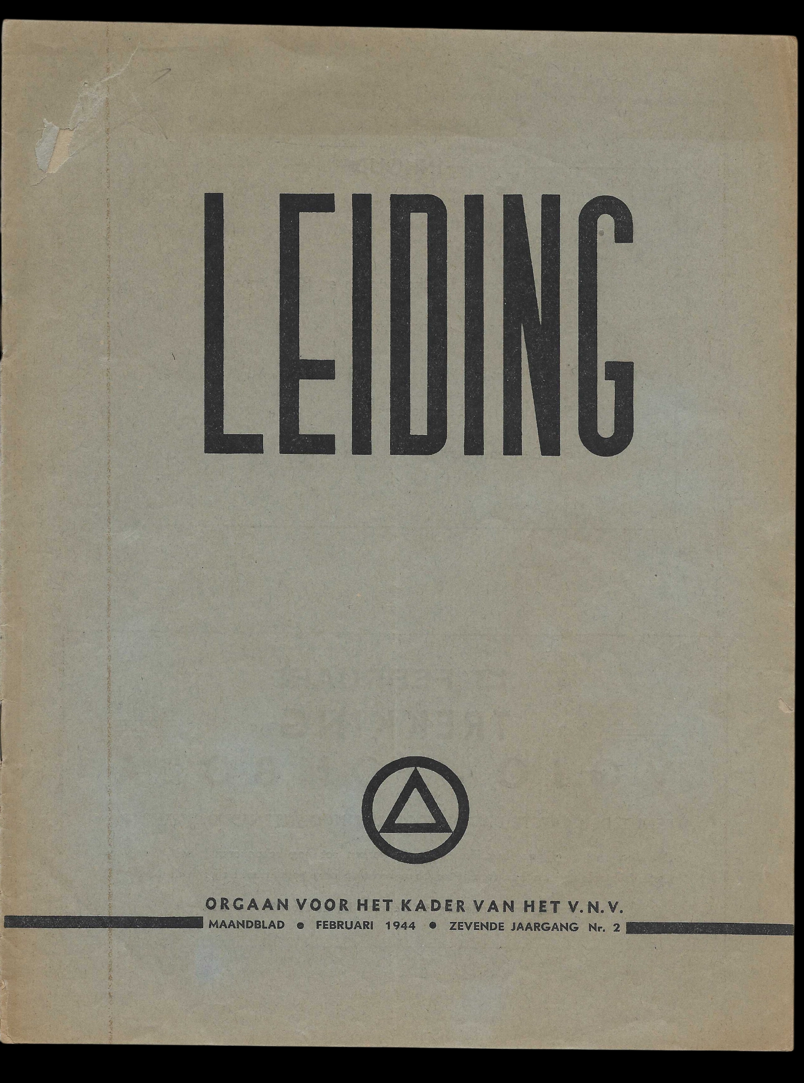 Leiding_2026-07-05_110815-Photoroom VNV (Vlaamsch Nationaal Verbond) – “Leiding” – Single Issue: FEBRUARI 1944 - Image 1