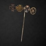 German WWII Miniature Medal Bar Stickpin – Four Decorations