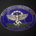 1938 Reichsflugwettbewerb Küstennachtflug Badge – NSFK – Otto Fechner, Pforzheim