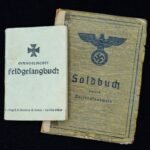 DAK Soldbuch – Panzergrenadier-Regiment 361 (90. leichte Afrika-Division) – Earned EK2, Afrika Cuff title & German-Italian Medal in Africa!