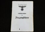Early Luftfahrerschein für Flugzeugführer (Pilot's Licence) – Dresden, 1936