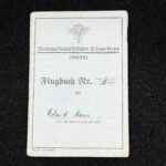 NSFK Flugbuch (Flight Log Book) - Pforzheim HJ Bann 424 Sturm 8/15 - NSFK-Gruppe 3